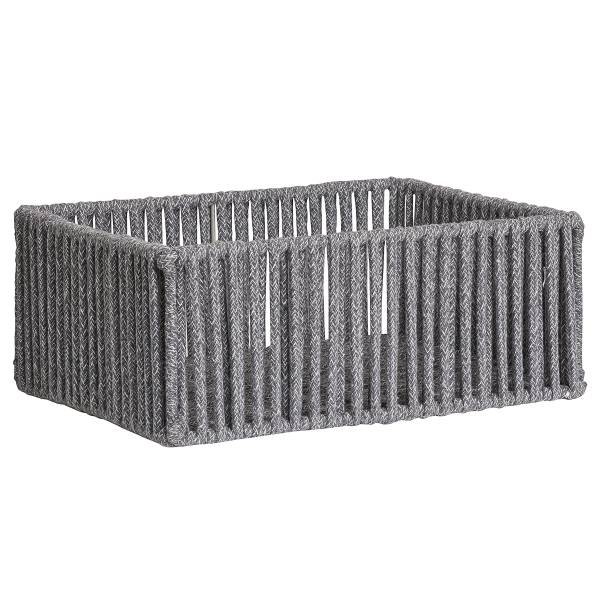 Korb-Set Arese 3-teilig - Grau - Stahl - 26 x 14 x 36 cm - Image 5