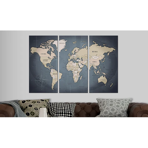 Korkbild Anthracitic World - Kork - Schwarz / Braun - 120 x 80 cm - Image 2