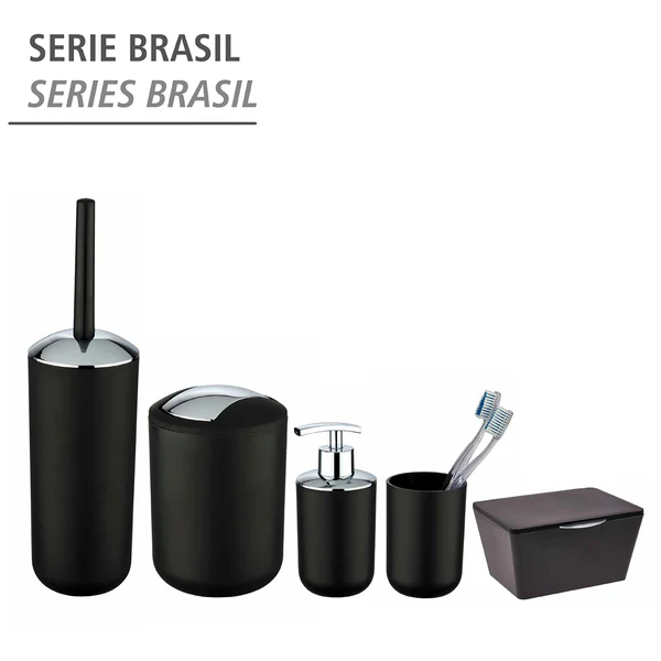 Kosmetikeimer Brasil - TPE - Fassungsvermögen: 6.5 L - Schwarz - Image 5