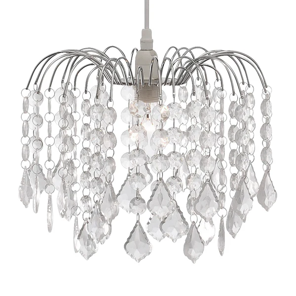 Kronleuchter Jelly - Metall / Kristallglas - 1-flammig