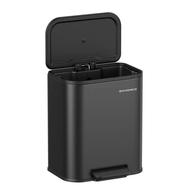 Küchenmülleimer Majma - Stahl pulverbeschichtet / Polypropylen - Schwarz - Image 3