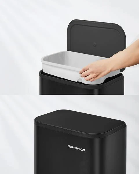 Küchenmülleimer Majma - Stahl pulverbeschichtet / Polypropylen - Schwarz - Image 4