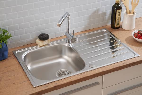Küchenspüle Dallas Edelstahl 1 Becken - Silber - Image 4