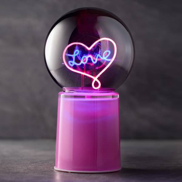 Kugel GLOW BALL Herz - Glas - Lila - Image 2