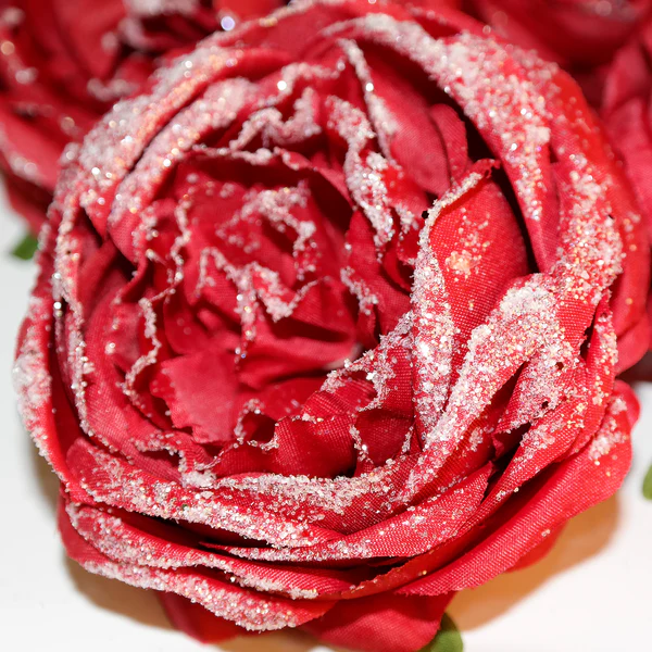 Kunstblume Rose (4er-Set) - Polyester PVC - Rot - Image 3