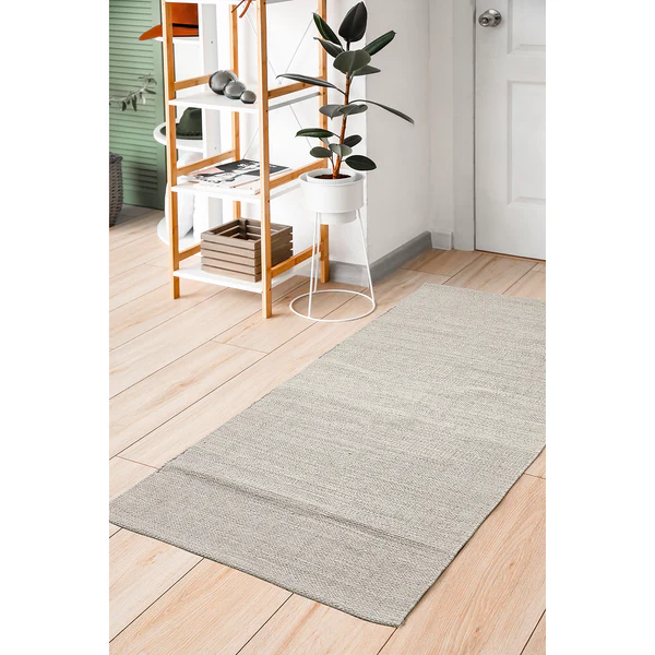 Kurzflorläufer Opland - Baumwolle - Taupe - 70 x 140 cm - Image 2