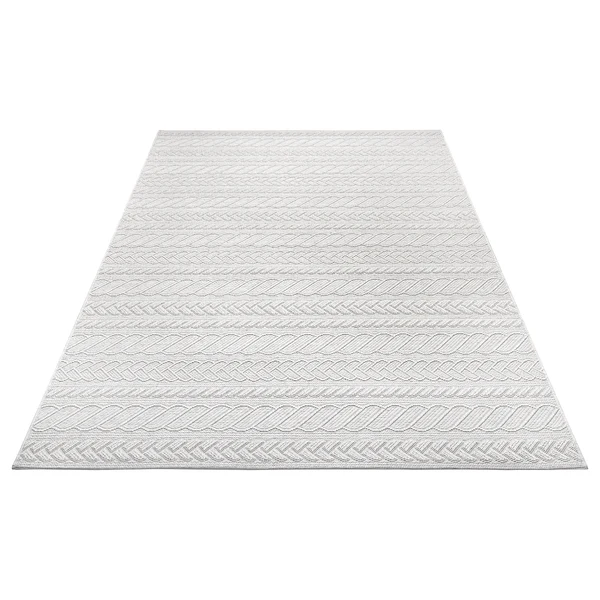 Kurzflorläufer Somba - Polypropylen - Creme / Grau - Image 3