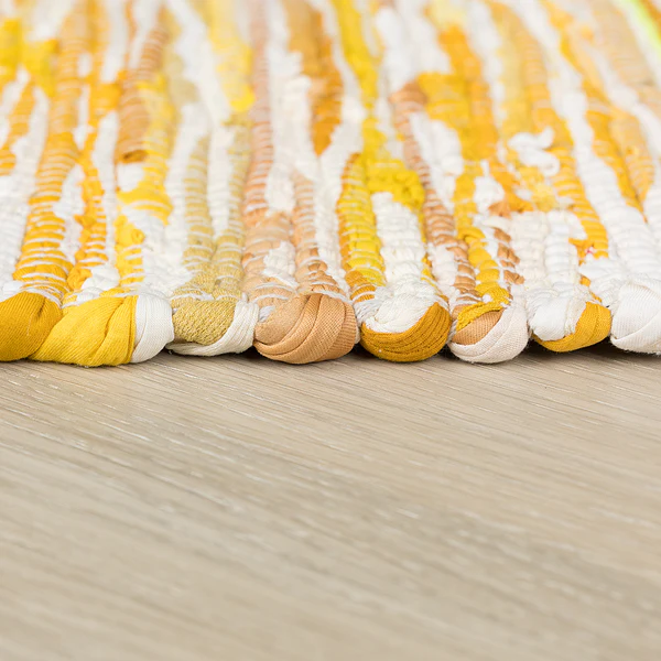 Kurzflorteppich Amira - Baumwolle - Gold / Mix -  230 x 160 cm - Gold - 230 x 160 cm - Image 3