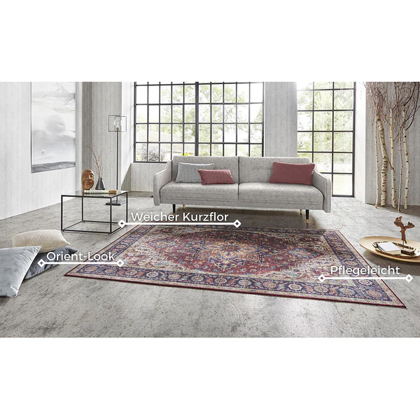 Kurzflorteppich Anthea - Webstoff - Rotbraun - 120 x 160 cm - Image 7