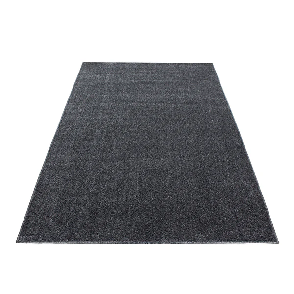 Kurzflorteppich Aurich - Polypropylen - Grau - 80 x 150 cm - Grau - 80 x 150 cm