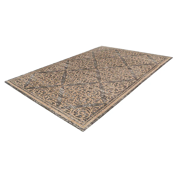 Kurzflorteppich Davio 100 - Polyester PVC - Beige - 80 x 150 cm - Image 3