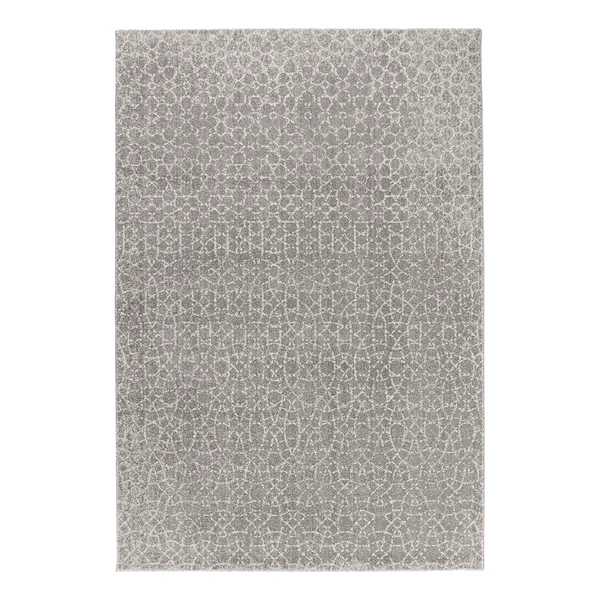 Kurzflorteppich Dream - Kunstfaser - Grau - 80 x 150 cm