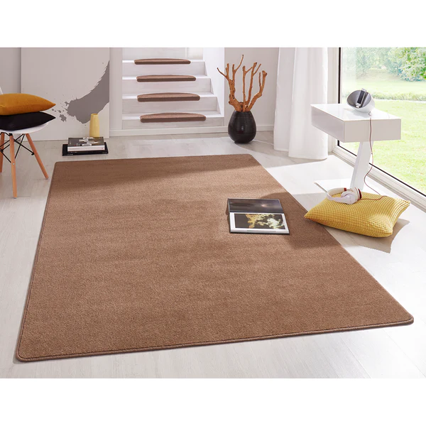 Kurzflorteppich Fancy - Mischgewebe - Latte Macchiato - 100 x 150 cm - Image 2