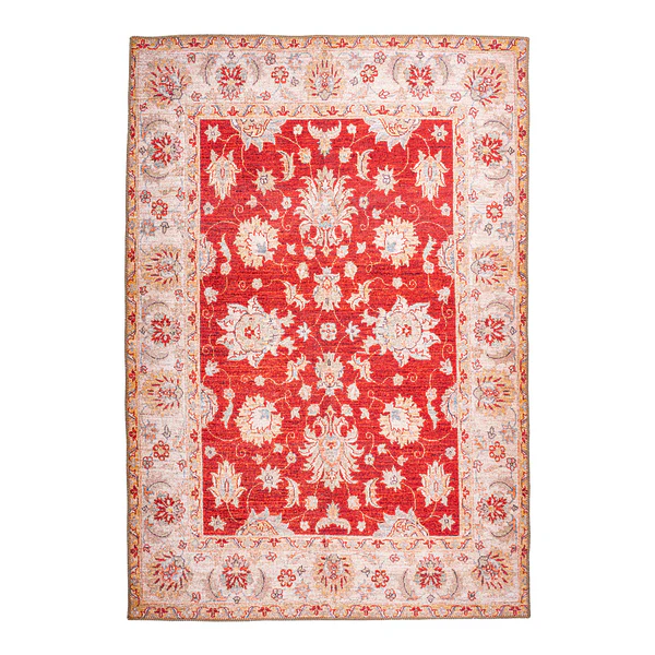 Kurzflorteppich Faye 625 - Kunstfaser - Rot - 75 x 150 cm