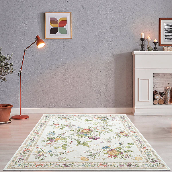 Kurzflorteppich Flomi Sagrini - Mischgewebe - Creme - 140 x 200 cm - Image 2
