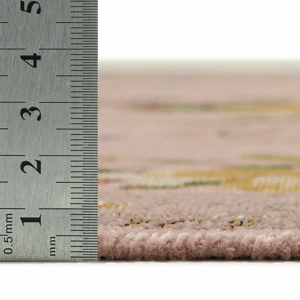Kurzflorteppich Flomi Sagrini - Mischgewebe - Rosa - 60 x 90 cm - Image 6
