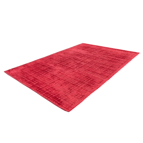 Kurzflorteppich Karma 125 - Viskose - Kirschrot - 80 x 150 cm - Image 3