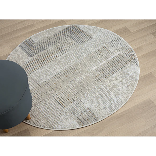 Kurzflorteppich My Way - Polyester / Baumwolle - Beige - 120 x 120 cm - Image 2