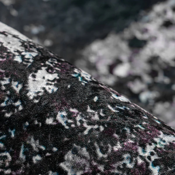 Kurzflorteppich Rhodin 625 - Polyester - Schwarz / Weiß - 80 x 150 cm - Image 4