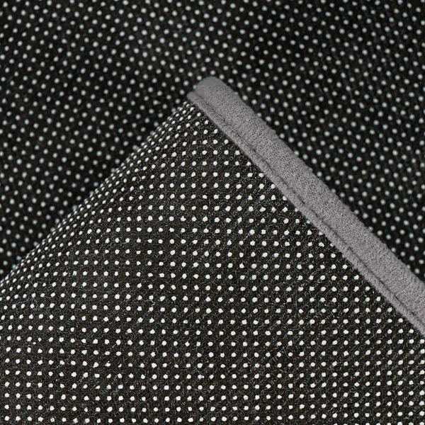 Kurzflorteppich Rhodin 625 - Polyester - Schwarz / Weiß - 80 x 150 cm - Image 5