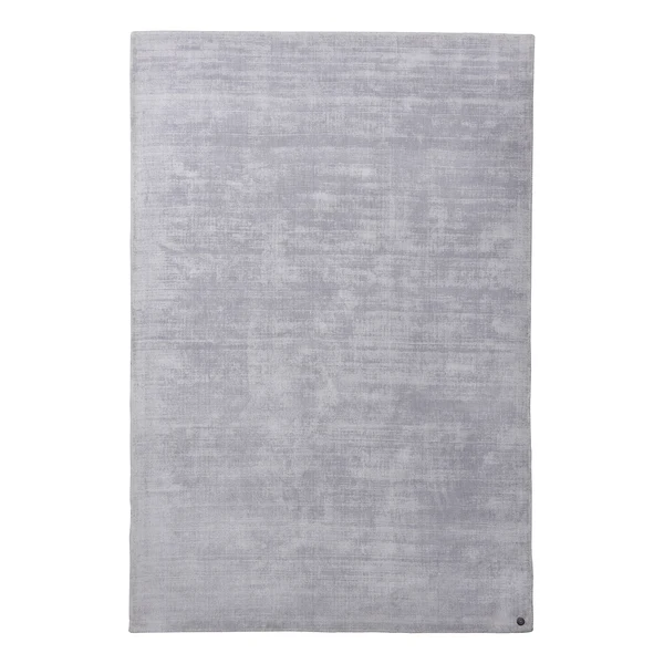 Kurzflorteppich Shine - Viskose - Silber - 50 x 80 cm