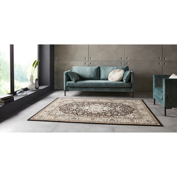 Kurzflorteppich Skazar Isfahan - Polypropylen - Braun - 80 x 150 cm - Image 2