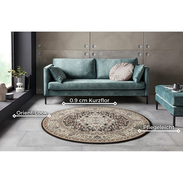Kurzflorteppich Skazar Isfahan - Polypropylen - Braun - 80 x 150 cm - Image 4