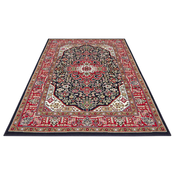Kurzflorteppich Skazar Isfahan - Polypropylen - Marineblau - 80 x 150 cm - Image 4