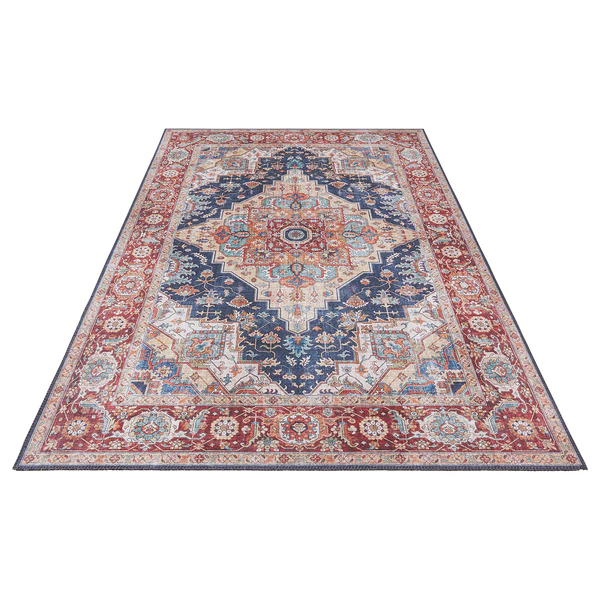 Kurzflorteppich Sylla - Webstoff - Marineblau - 80 x 150 cm - Image 3