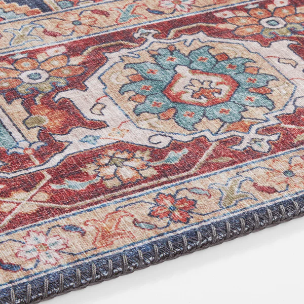 Kurzflorteppich Sylla - Webstoff - Marineblau - 80 x 150 cm - Image 6