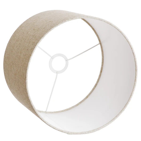 Lampenschirm TANA - Leinen / Viskose / Eisen - Durchmesser: 30 cm - Image 2