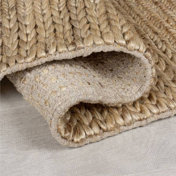 Läufer Drew braid border - Kenaf / Baumwolle - Beige - Image 3