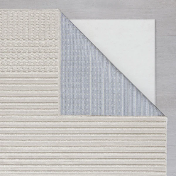 Läufer Elton Stripe - Polypropylen / Chenille - 60 x 240 cm - Waschbar - Ivory - Image 3