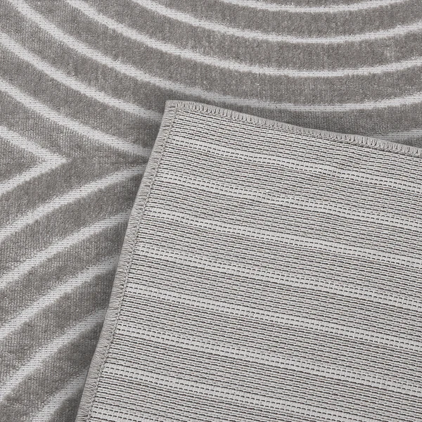 Läufer Faron - Viscose / Baumwollstoff - Grau - Image 4