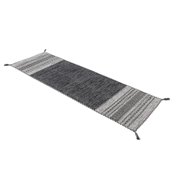 Läufer Kelim Azizi - Baumwolle - Schwarz - 60 x 180 cm - Image 3