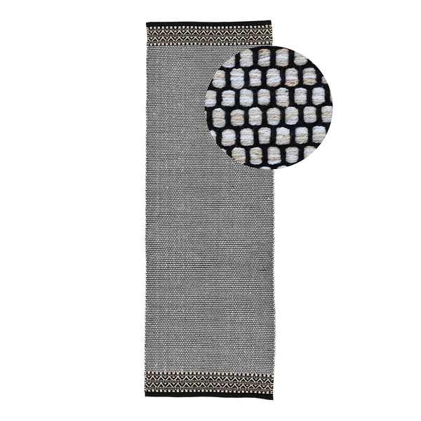 Läufer Kelim Mia - Baumwolle - Wendbar - Beige - 75 x 200 cm