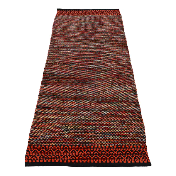 Läufer Kelim Mia - Baumwolle - Wendbar - Orange - 60 x 180 cm - Image 2