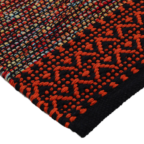 Läufer Kelim Mia - Baumwolle - Wendbar - Orange - 60 x 180 cm - Image 4