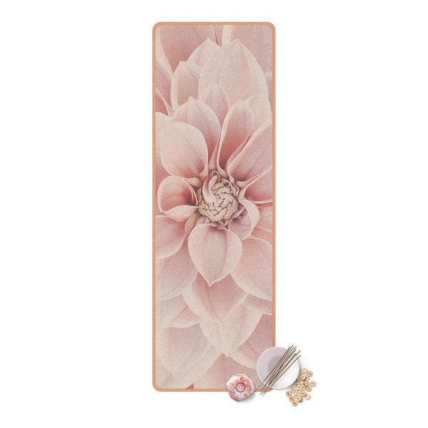Läufer/Yogamatte Dahlie III - Oberfläche: Kork / Unterseite: Naturkautschuk - Pink - Image 5