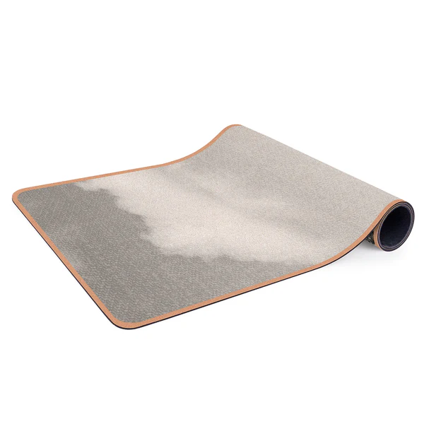 Läufer/Yogamatte Fluke im Ozean - Oberfläche: Kork / Unterseite: Naturkautschuk - Schwarz / Weiß - Image 4
