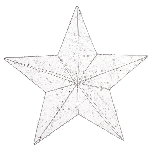 LED 3D-Stern SHINING STAR - Kupfer / Polyester - Silber - Image 3