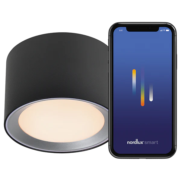 LED-Badleuchte Landon Smart - Stahl / PVC - 1-flammig - Schwarz - 13 x 8 cm - Image 6