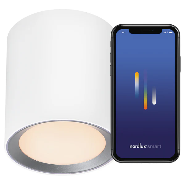 LED-Badleuchte Landon Smart - Stahl / PVC - 1-flammig - Weiß - 13 x 14 cm - Image 6