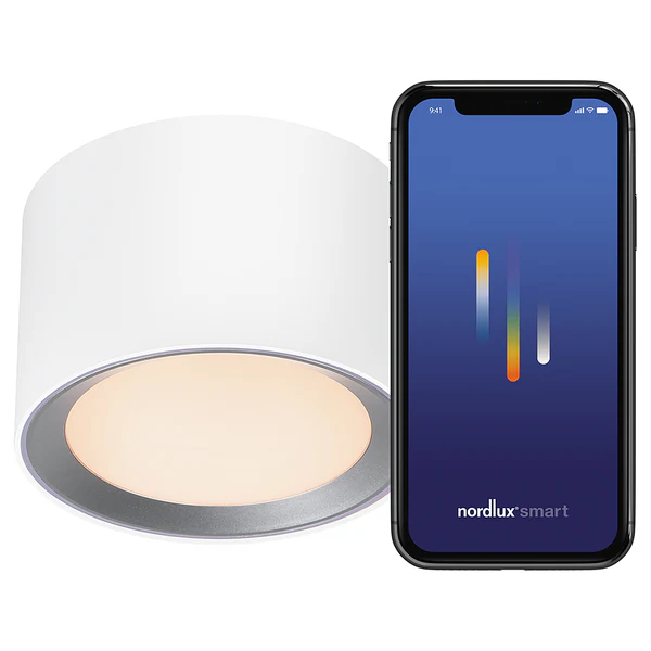 LED-Badleuchte Landon Smart - Stahl / PVC - 1-flammig - Weiß - 13 x 8 cm - Image 6