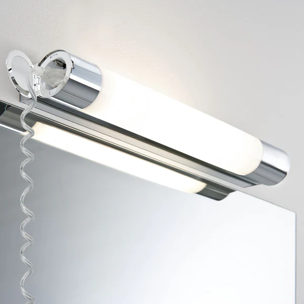LED-Badleuchte Orgon - Acrylglas / Aluminium - 1-flammig - Chrom / Weiß - Breite: 44 cm - Image 2