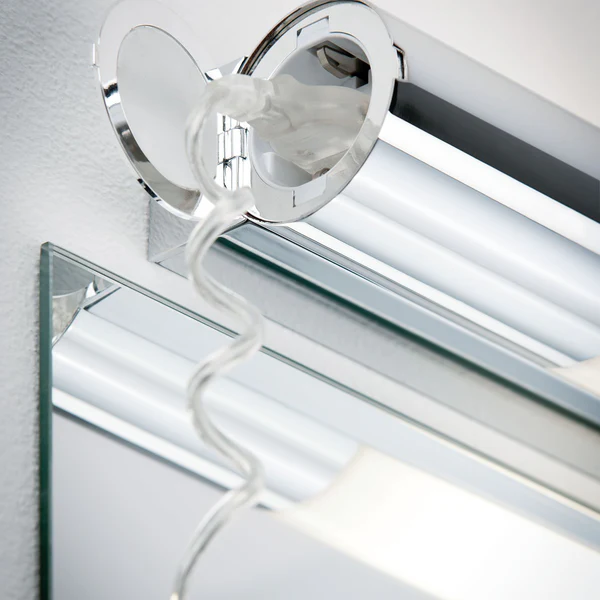 LED-Badleuchte Orgon - Acrylglas / Aluminium - 1-flammig - Chrom / Weiß - Breite: 44 cm - Image 5