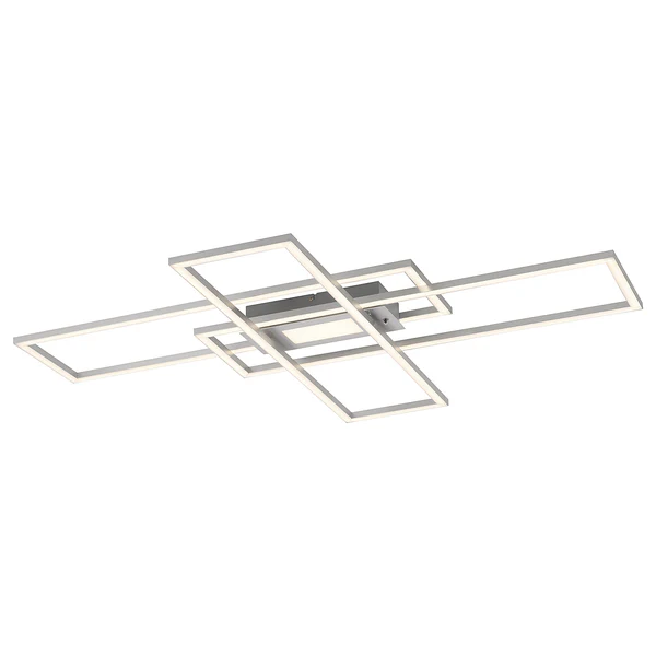 LED-Deckenleuchte Asmin Typ A - Polycarbonat / Aluminium - 1-flammig - Silber
