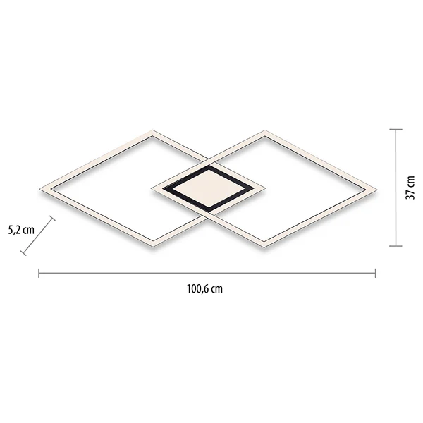 LED-Deckenleuchte Asmin Typ C - Polycarbonat / Aluminium - 1-flammig - Image 8