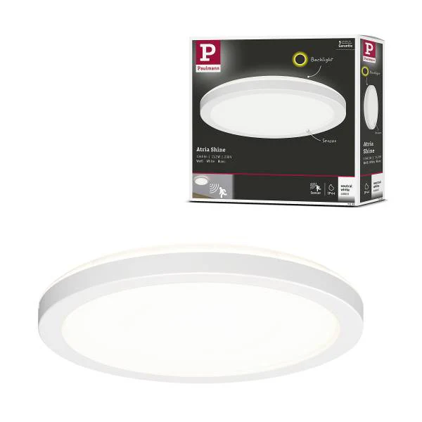 LED-Deckenleuchte Atria Shine Backlight - Kunststoff - Weiß - 1-flammig - Durchmesser: 19 cm - Image 5