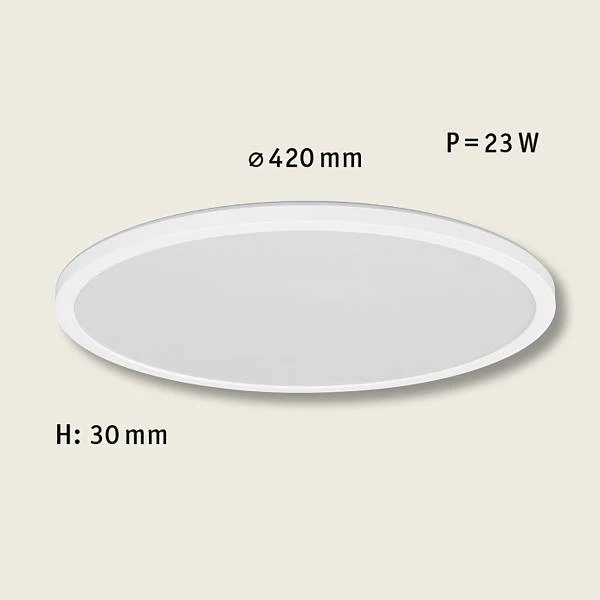 LED-Deckenleuchte Atria Shine Backlight - Kunststoff - Weiß - 1-flammig - Durchmesser: 42 cm - Image 6